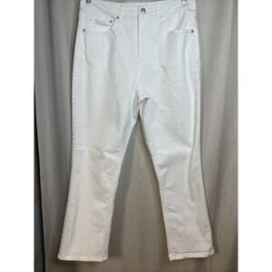 Frye High-Rise Crop Jeans - White Denim Women's Size 6/28
